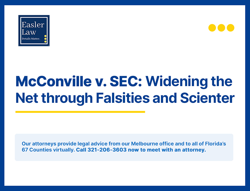 McConville v. SEC: Widening the Net through Falsities and Scienter