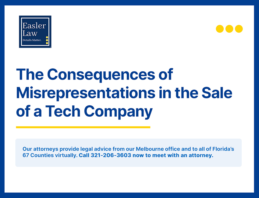 The Consequences of Misrepresentations in the Sale of a Tech Company